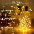 thumbnail image 3 of BrizLabs Cadena de luces solares para exteriores, BrizLabs 20M 200 LED Luces de hadas para exteriores 3x Granos impermeables 8 modos Alambre de cobre Decoración Luz para jardín Fiesta Navidad, Blanco cálido esquí esquí Gafas de esquí, 3 of 5