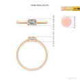 thumbnail image 4 of ANGARA Natural 0.32 Ct. Diamond Solitaire Ring in 14K Rose Gold for Women (Ring Size: 3), 4 of 9