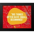 thumbnail image 2 of ArtsyQuotes 24x20 Black Modern Framed Museum Art Print Titled - Artsy Quotes Quote: Small Beginnings, 2 of 5