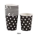 thumbnail image 3 of 10 Uds Taza Desechable Inteprter Fiesta Decoración del Hogar Negro, 3 of 6