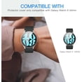 thumbnail image 3 of KOMI 2 Pack Compatible for Samsung Galaxy Watch 6 Case with Tempered Glass Screen Protector, Hard PC Bumper (44mm Clear), 3 of 5