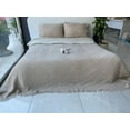 thumbnail image 3 of Muslin Blanket 4 Layers, Soft Bedspread, 100% Turkish Cotton Muslin Bed Cover, Reversible Coverlet, Mink, 95x102 inches, King Size, 3 of 5