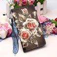 thumbnail image 6 of For Samsung Galaxy S23 Plus 5G Case, Mantto PU Leather Phone Case With Hand Rope Strap Cute Painted Flip Card Wallet Slots Kickstand Case For Samsung Galaxy S23 Plus 5G - Rose Flower, 6 of 8