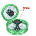 thumbnail image 2 of 1.60-10inch Front 1.60-10 inch Rear Rims Aluminum Alloy Wheel Rims Black Hub for CRF50 XR50 70 Apollo SDG 50cc 110 125cc, 2 of 6