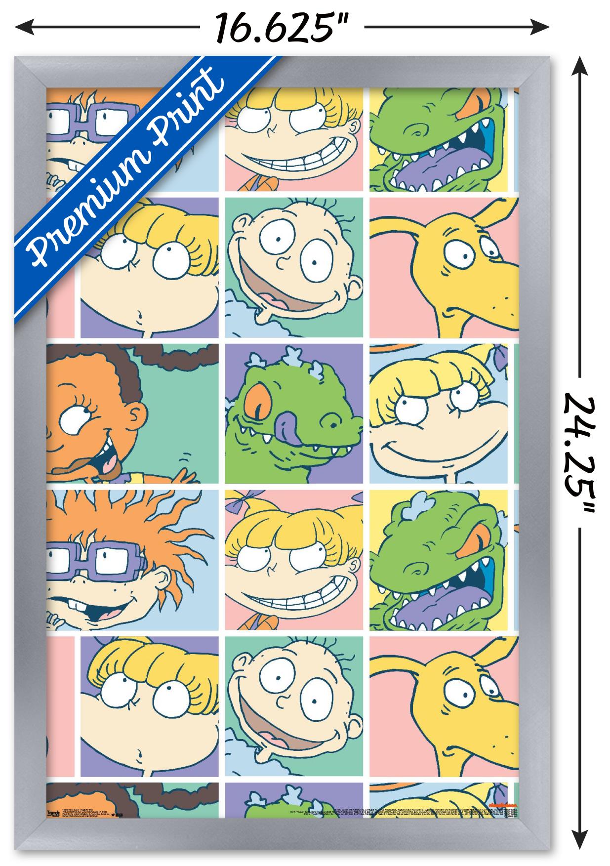 Nickelodeon Rugrats Grid Wall Poster, 14.725" x 22.375", Framed