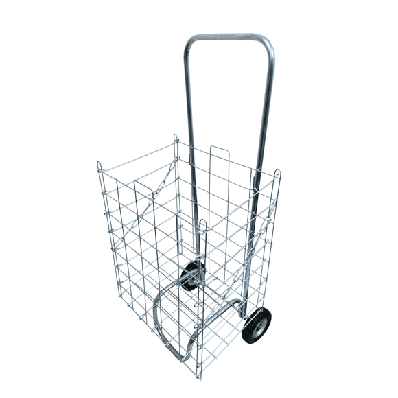 Carro De Mandado De Compras Plegable Alambre Galvanizado