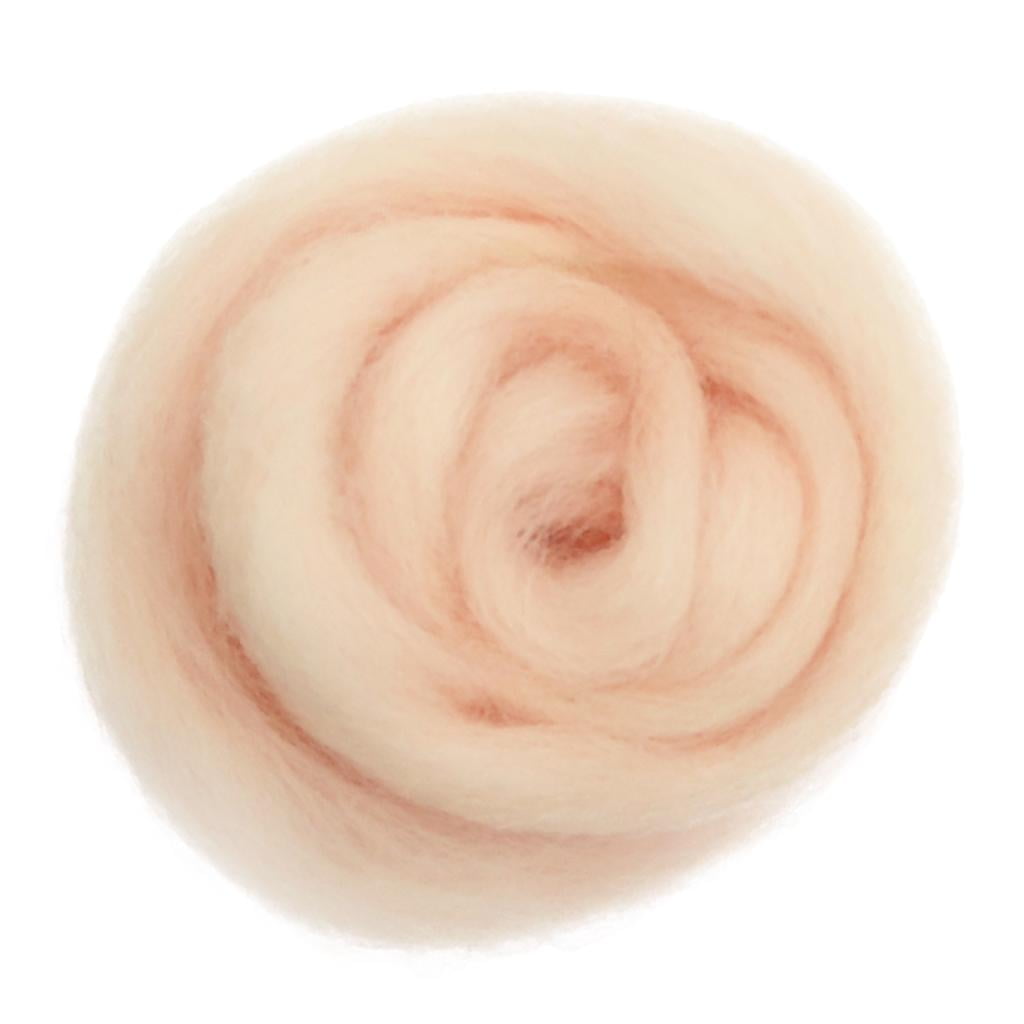 10g Handmade Roving felting Wool Dyed Wet Felting Fiber Pink