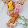 thumbnail image 3 of Dog Squeaky Toy Animal: Cotton Rope Puppy Teething Toy Dog Chew Toy for Biting, 3 of 10