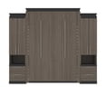 thumbnail image 3 of Atlin Designs 104" Queen Murphy Bed with 2 Storage Cabinets in Bark Gray, 3 of 13