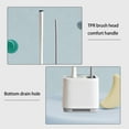 thumbnail image 6 of RXIRUCGD 2 In 1 Silicone Toilet Brush and Holder Set, Flexible Toilet Bowl Brush Head with Two Type Silicone Brush for Bathroom Every Corner Of The Toilet, 6 of 6