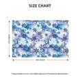 thumbnail image 2 of Placemats Set of 4 / 6, Icy Blue Snowflakes Placemats for Dining Table Indoor/Outdoors Heat Resistant Washable Placemats 18" x 12", 2 of 8