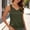 Army Green, variant on Summer Tops for Women Silk Satin Sleeveless V Neck Tshirt Loose Fit Casual Solid Color Tank Tunic Blouse Green