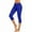 Blue, variant on ABATAB Capri Legging for Women Yoga Leggings Elastic Waist Gym Cropped Pants Casual Stretchy Slim Fit Workout Sports Capris