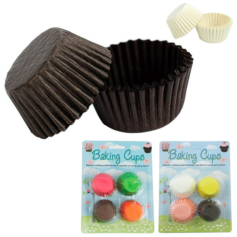 Mini Cupcake Liners  Larger Midi Size Baking Cups For Cupcakes