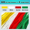 thumbnail image 3 of 12Inch Pipe Cleaners Craft,Fuzzy Colored Chenille Stem for DIY Art Creative Crafts Decorations(Mixed Colors,100 of Each Color,400 in Total), 3 of 5