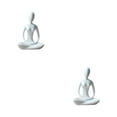 thumbnail image 2 of Bewildely Decoración de cerámica para chica de Yoga, simulación moderna de estilo Simple, Color sólido, elegante decoración de adorno para Type2 NO2, 2 of 6