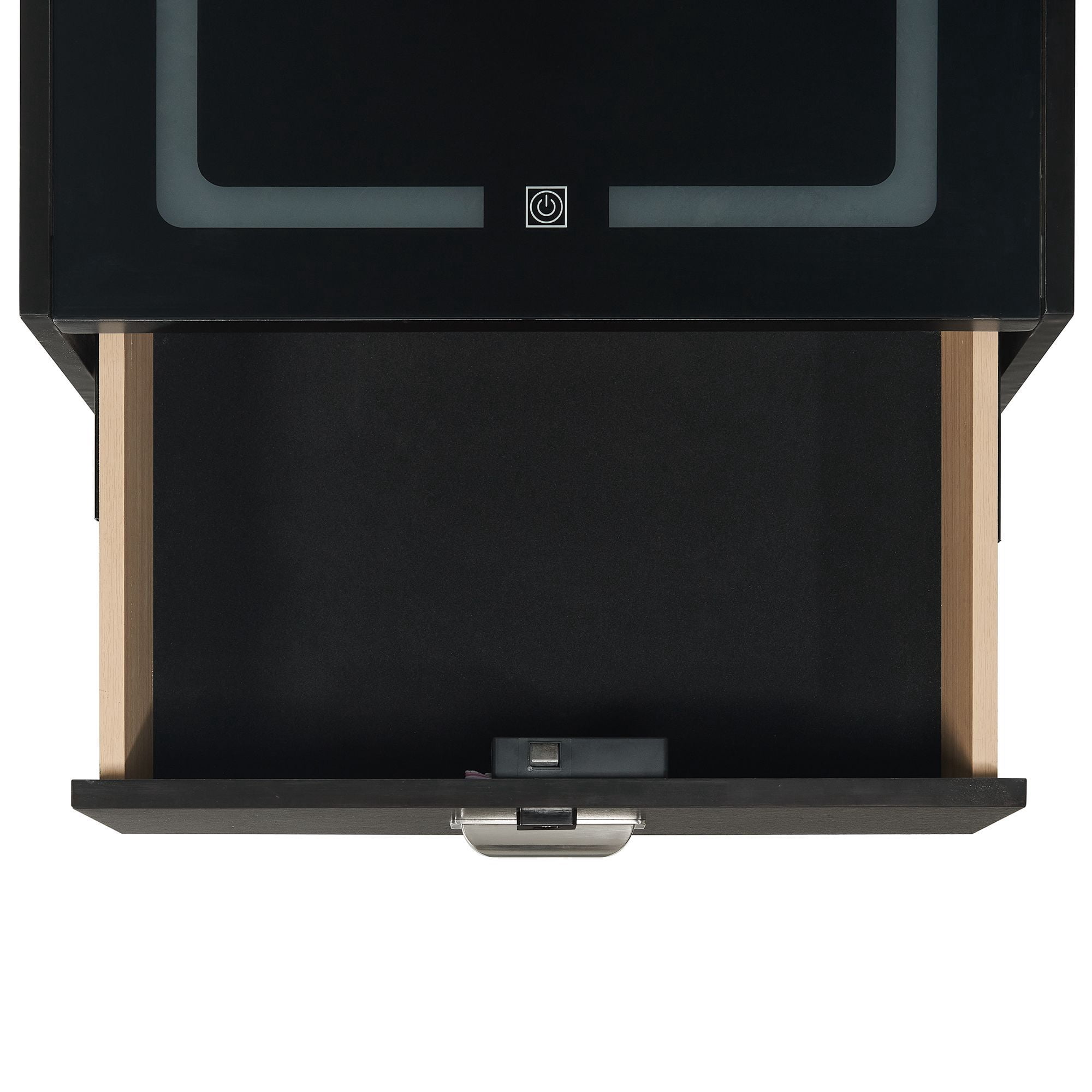 Picket House Furnishings Azura Nightstand with Electronic Features in Black