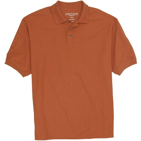 Big Men's Solid Cotton Pique Polo Shirt