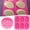 Pink, variant on Kiplyki Six Consecutive Oval Soap Molds, New Silicone Soap Molds, Lace Pattern Molds