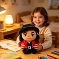 thumbnail image 2 of Michael Plush Doll, 10"Soft Stuffed Collectible Figure Plush, Unique Gift for Music Fans, 2 of 6