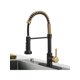 thumbnail image 1 of 1pc Hoimpro Brass High Arc Spring Kitchen Faucet With Pull Down Sprayer With Cover Plate, Commercial Rv Single Lever Kitchen Sink Faucet With CUPC Hos, 1 of 4