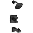 thumbnail image 1 of Delta Faucet Ashlyn 17 Series Dual-Handle Matte Black Shower Trim Kit, Matte Black Shower Faucet with Single-Spray Black Shower Head, Matte Black T17464-BL (Valve Not Included), 1 of 7