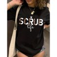 thumbnail image 1 of Camiseta negra casual de manga corta, 1 of 6