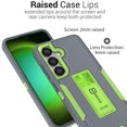 thumbnail image 3 of CoverON For Samsung Galaxy S24 Phone Case, Military Grade Heavy Duty Full Body Kickstand Cover, Gray, 3 of 8