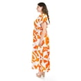 thumbnail image 2 of Vestido largo estampado abstracto Roman Fashion /Tallas Extras, 4338 (Naranja) naranja 42, 2 of 6