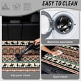 thumbnail image 5 of HUISEFOR Aztec Horse Car Trunk Mat 29" x 39" Cargo Mat Rear Trunk Liner Non-Slip Vehicle Interior Accessories Easy To Clean Universal Fit for Most Cars, 5 of 7