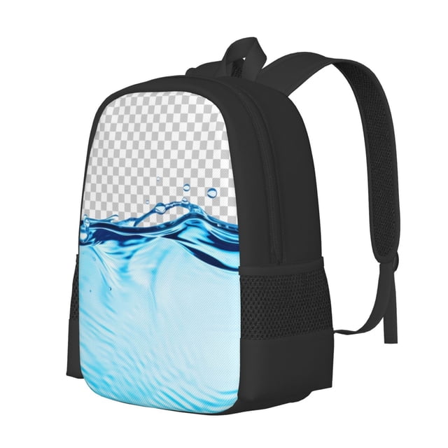 Disketp Crystal Clear Water Splash Mochila Minimalista de Gran Capacidad, Mochila de Viaje para Escuela, Trabajo o Uso Diario