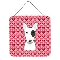 Carolines Treasures BB5279DS66 Bull Terrier Wall or Door Hanging Prints 6HX6W multicolor