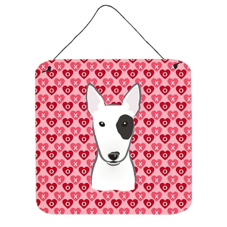 Carolines Treasures BB5279DS66 Bull Terrier Wall or Door Hanging Prints 6HX6W multicolor