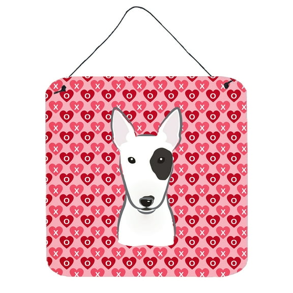 Carolines Treasures BB5279DS66 Bull Terrier Wall or Door Hanging Prints 6HX6W multicolor