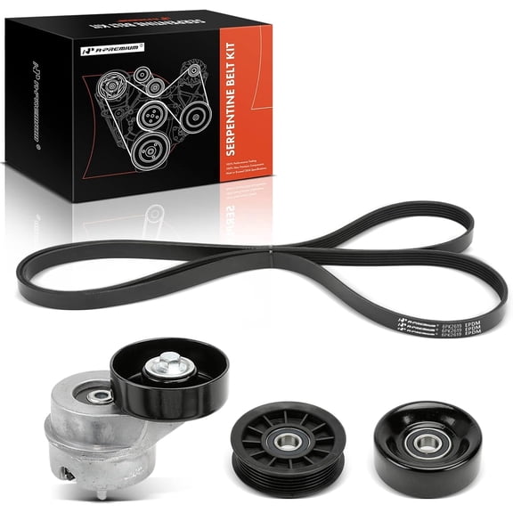 A-Premium Engine Serpentine Belt Drive Kit Compatible with Ford F-150 F150 1997-2004 F-150 Heritage 2004 4.2L
