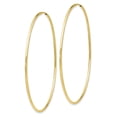 thumbnail image 2 of 10K Yellow Gold Earring Endless Women'S 58 mm Polished Tube Hoop Earrings, 2 of 3