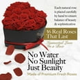 thumbnail image 4 of GLAMOUR BOUTIQUE 16 Forever Flower Heart Shape Box - Preserved Roses, Immortal Roses Gift for Her Eternal Rose Preserved Flowers for Delivery Mothers Day Women Valentines Day Gifts for Wife - Red, 4 of 5
