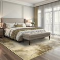 thumbnail image 3 of Modern Abstract Area Rug 5x7 Living Room Carpet Machine Washable Rug Non Slip Bedroom Carpet Dorm Rugs Nursery Rug Stain Resistance Mat for Dining Room Wool Indoor Rug Brown, 3 of 13