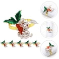 thumbnail image 2 of 6pcs Easter Napkin Rings Rabbit Napkin Holder for Spring Dinner Party Banquet, 2 of 6