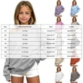 thumbnail image 3 of mgoYE Cute Sweatshirts for Teen Girls Solid Lightweight Off The Shoulder Tops Pullovers Long Sleeve Y2K Loose Fit Tunic Tops, 3 of 5