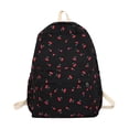 thumbnail image 2 of Resicozy Cute Floral Printed Backpack for Women Aesthetic Laptop Bookbag Work Travel College Daypack Black, 2 of 4