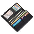 thumbnail image 3 of Men Purse Long Rectangle Simple Design For Daily Use Black Leather 19.50X9.50X1.50CM 1Pcs, 3 of 3