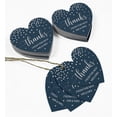 thumbnail image 5 of Inkdotpot Pack Of 100 Real Silver Foil Paper Tags Thanks From The New Wedding Favor Hang Tags, 5 of 6