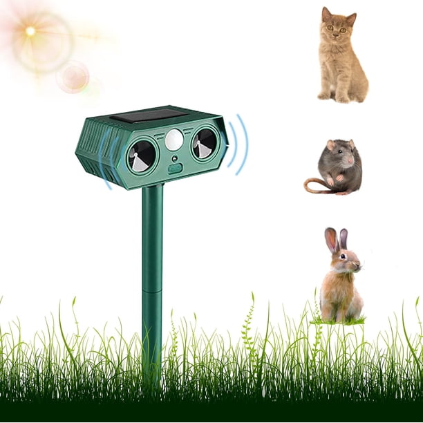 Ahuyentador De Gatos - Ahuyentador De Topos - Jardín, Gatos - Ultrasónico - Ahuyentador Ultrasónico Solar - Batería Súper Potente - Ahuyentador De Topos - Ahuyentador De Gatos - Ahuyentador De Gatos