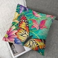 thumbnail image 7 of Throw Pillow Covers Decor Flower with Decorative Square Pillow Case Outdoor Cushion Cover for Home Sofa Couch (Floral-HD), 7 of 7