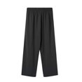 thumbnail image 4 of Quealent Work Pants for Men Big and Tall Men's Way Stretch Dress Pant Slim Fit Flat Front (Black,XXL), 4 of 5