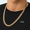thumbnail image 5 of Collares Eslabon Cubano Para Hombres Mujeres Cadenas De Acero Inoxidable Color Dorado Oro, 5 of 8