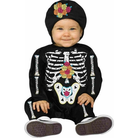 Day of the Dead Baby Bones Skeleton Infant Costume