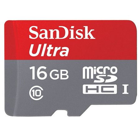 Sandisk Ultra 16GB Micro SDHC MicroSD Memory Card High Speed Class 10 Compatible With HTC Desire EYE 626 612 610 526 520 512 510 - Huawei Vitria, Union, Pronto, Magna (H871G), Google Nexus