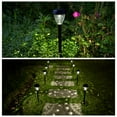 thumbnail image 6 of 10 Pack Solar Lights for Outside Pathway Walkway Driveway Garden Yard Solar Powered Lights Outdoor Waterproof. (Black, Warm White), 6 of 8